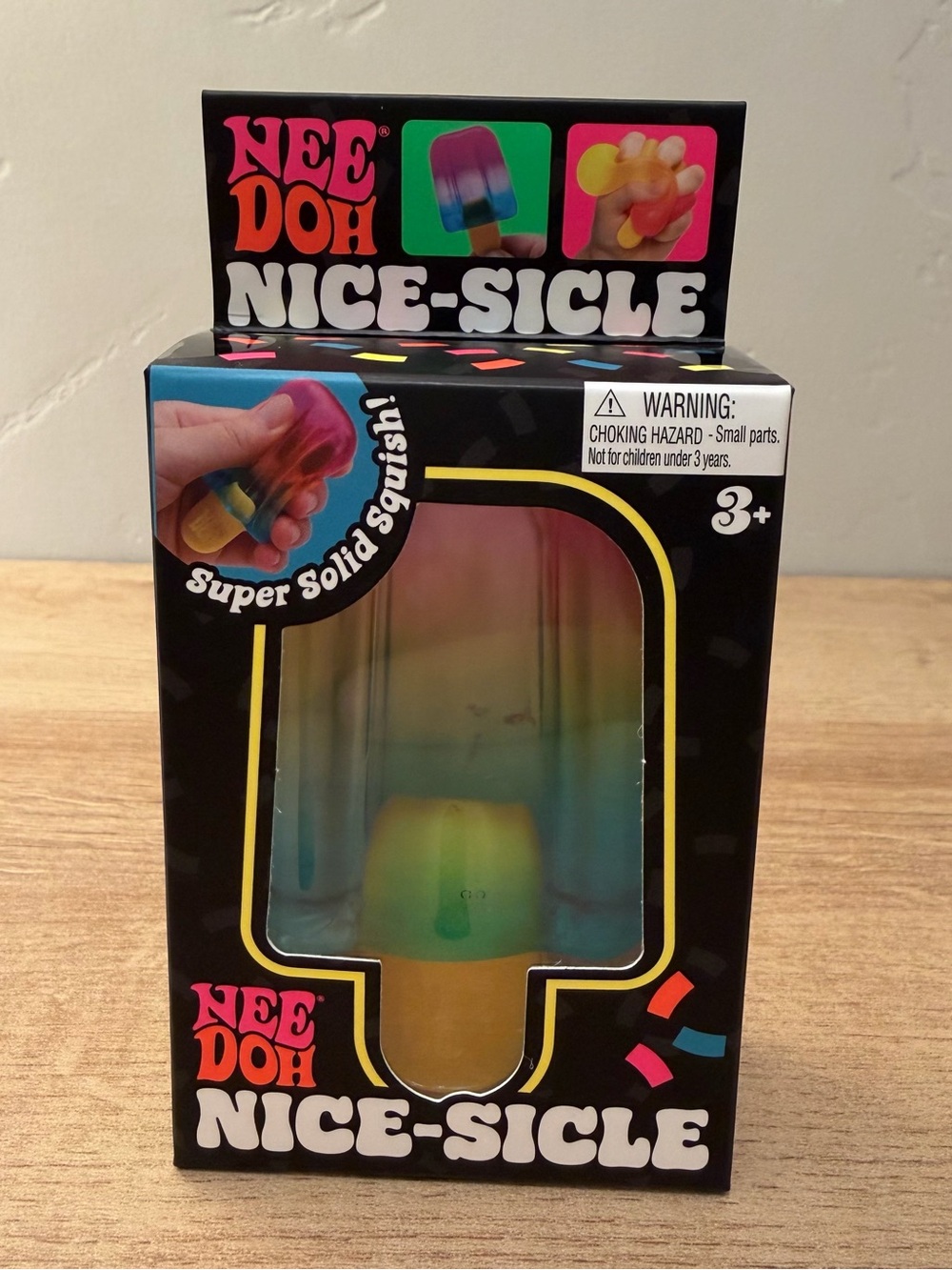 NeeDoh Nice-Sicle Rainbow Popsicle Squishy AUTHENTIC Schylling NEW Sealed Viral